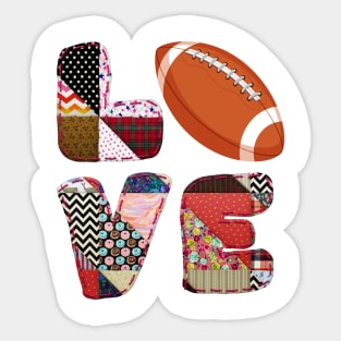 Love Football design Sticker